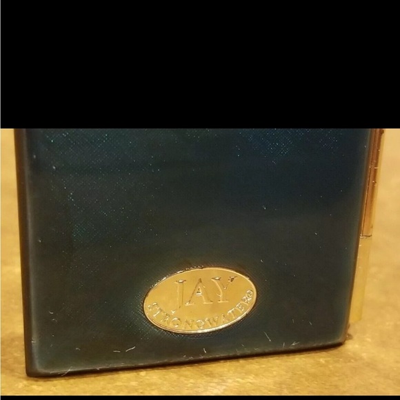 RARE JAY STRONGWATER BUBBLES COASTAL GROTTO FOLDING CRYSTAL ENAMEL DOUBLE FRAME - Picture 3 of 8